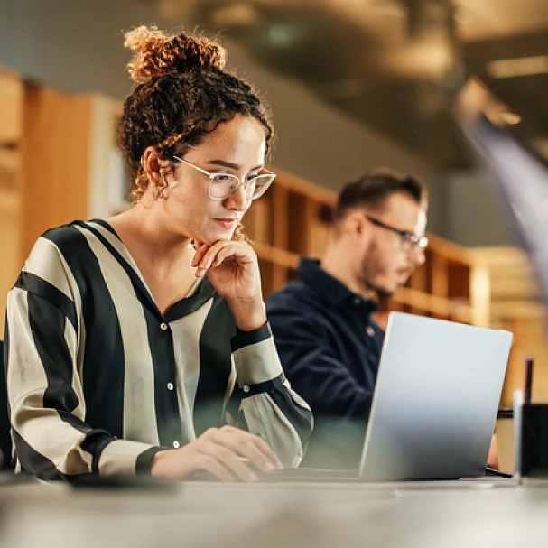 woman working in tech