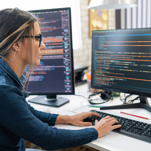 woman working in the technology industry