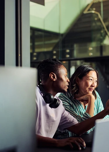 people being trained in AI