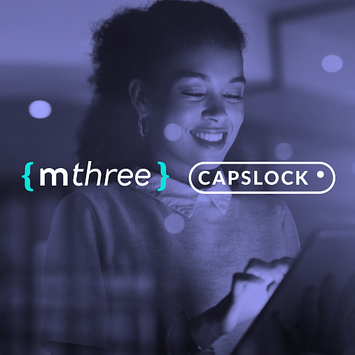 mthree x capslock graphic