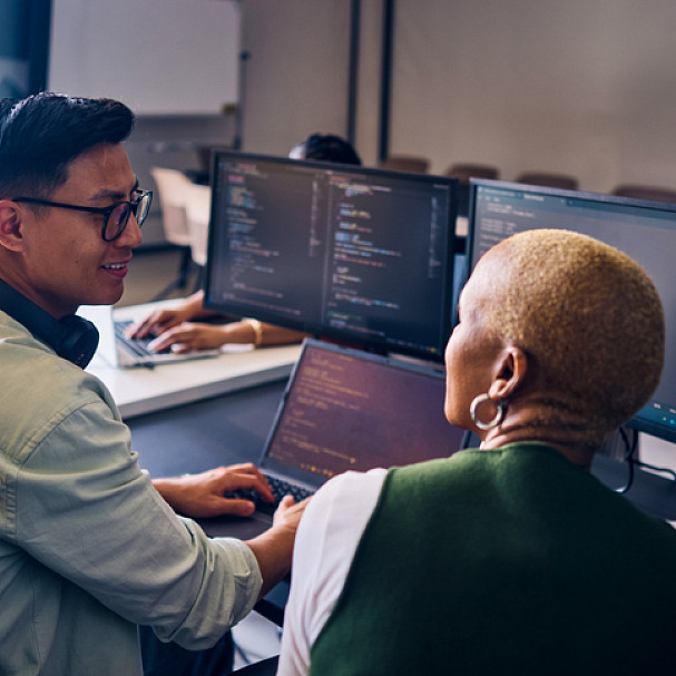 people working in cyber security